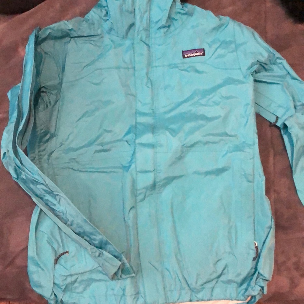 Patagonia Teal Rain Jacket